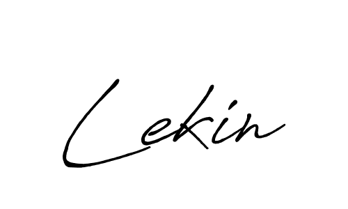 The best way (Antro_Vectra_Bolder) to make a short signature is to pick only two or three words in your name. The name Lekin include a total of six letters. For converting this name. Lekin signature style 7 images and pictures png