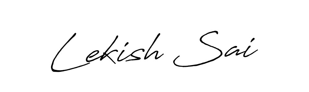Create a beautiful signature design for name Lekish Sai. With this signature (Antro_Vectra_Bolder) fonts, you can make a handwritten signature for free. Lekish Sai signature style 7 images and pictures png