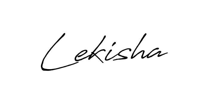 The best way (Antro_Vectra_Bolder) to make a short signature is to pick only two or three words in your name. The name Lekisha include a total of six letters. For converting this name. Lekisha signature style 7 images and pictures png