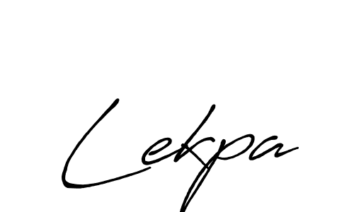 How to make Lekpa name signature. Use Antro_Vectra_Bolder style for creating short signs online. This is the latest handwritten sign. Lekpa signature style 7 images and pictures png