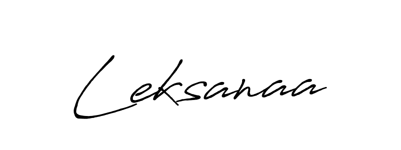 Make a beautiful signature design for name Leksanaa. With this signature (Antro_Vectra_Bolder) style, you can create a handwritten signature for free. Leksanaa signature style 7 images and pictures png