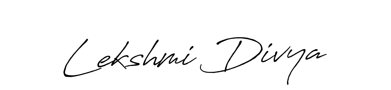 Design your own signature with our free online signature maker. With this signature software, you can create a handwritten (Antro_Vectra_Bolder) signature for name Lekshmi Divya. Lekshmi Divya signature style 7 images and pictures png