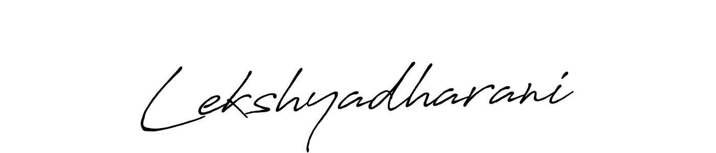 How to make Lekshyadharani name signature. Use Antro_Vectra_Bolder style for creating short signs online. This is the latest handwritten sign. Lekshyadharani signature style 7 images and pictures png