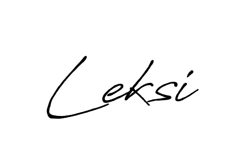 Antro_Vectra_Bolder is a professional signature style that is perfect for those who want to add a touch of class to their signature. It is also a great choice for those who want to make their signature more unique. Get Leksi name to fancy signature for free. Leksi signature style 7 images and pictures png