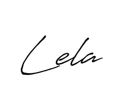 How to make Lela name signature. Use Antro_Vectra_Bolder style for creating short signs online. This is the latest handwritten sign. Lela signature style 7 images and pictures png
