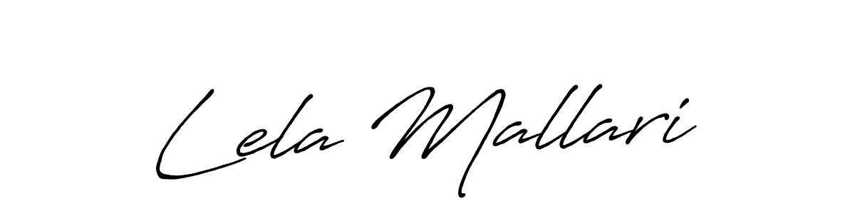 Make a short Lela Mallari signature style. Manage your documents anywhere anytime using Antro_Vectra_Bolder. Create and add eSignatures, submit forms, share and send files easily. Lela Mallari signature style 7 images and pictures png