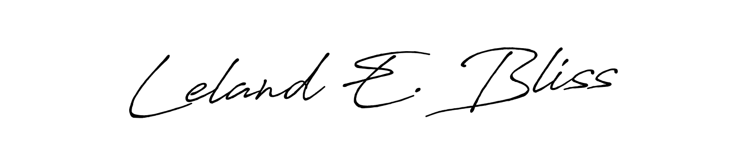 Similarly Antro_Vectra_Bolder is the best handwritten signature design. Signature creator online .You can use it as an online autograph creator for name Leland E. Bliss. Leland E. Bliss signature style 7 images and pictures png