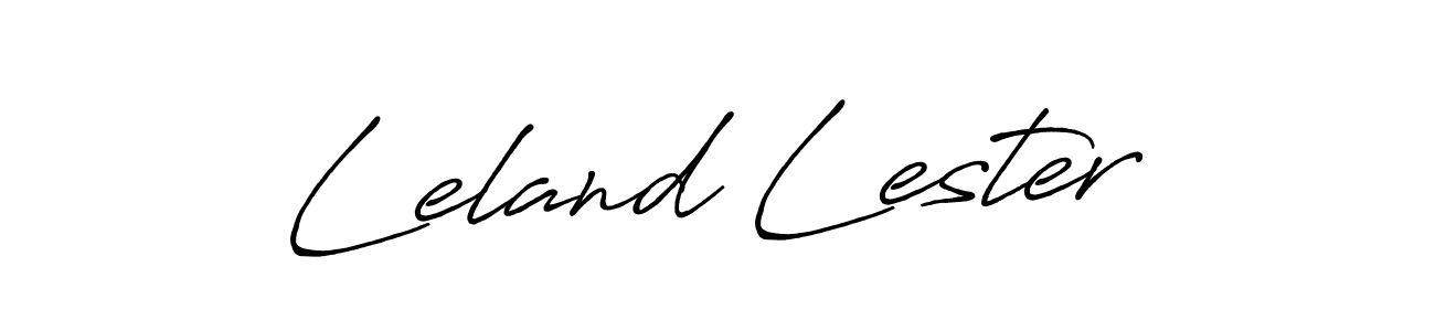 Use a signature maker to create a handwritten signature online. With this signature software, you can design (Antro_Vectra_Bolder) your own signature for name Leland Lester. Leland Lester signature style 7 images and pictures png