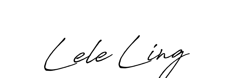 Also we have Lele Ling name is the best signature style. Create professional handwritten signature collection using Antro_Vectra_Bolder autograph style. Lele Ling signature style 7 images and pictures png