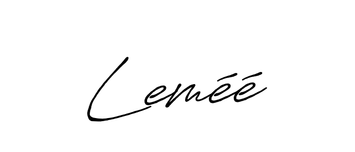 if you are searching for the best signature style for your name Leméé. so please give up your signature search. here we have designed multiple signature styles  using Antro_Vectra_Bolder. Leméé signature style 7 images and pictures png