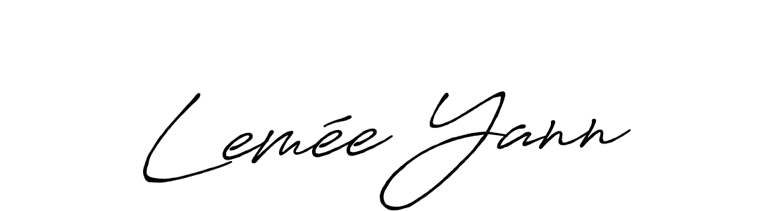 Create a beautiful signature design for name Lemée Yann. With this signature (Antro_Vectra_Bolder) fonts, you can make a handwritten signature for free. Lemée Yann signature style 7 images and pictures png