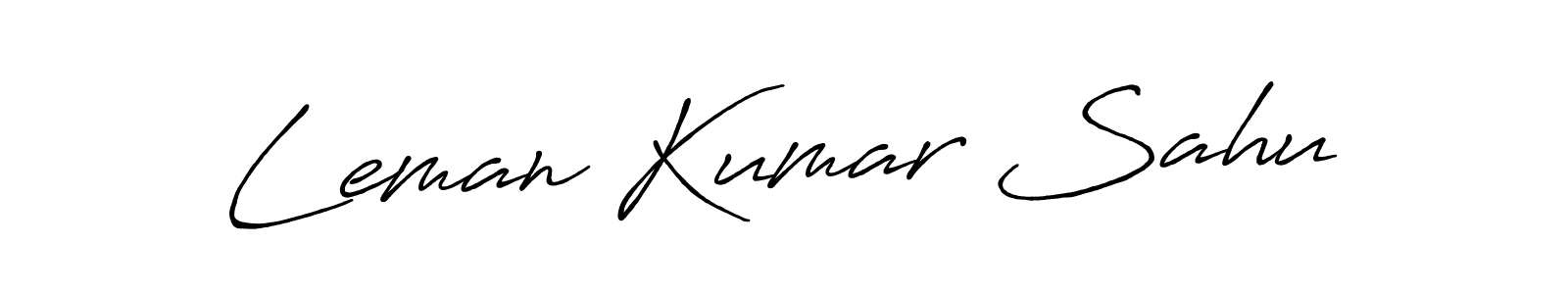 How to make Leman Kumar Sahu signature? Antro_Vectra_Bolder is a professional autograph style. Create handwritten signature for Leman Kumar Sahu name. Leman Kumar Sahu signature style 7 images and pictures png