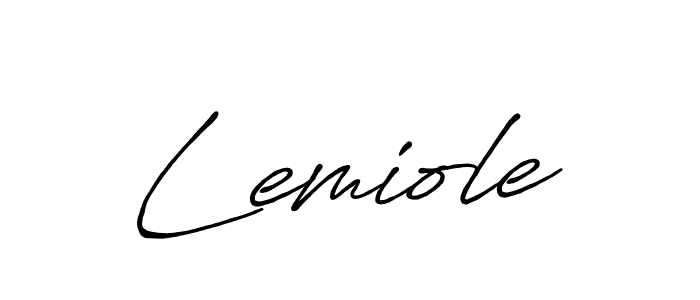 Create a beautiful signature design for name Lemiole. With this signature (Antro_Vectra_Bolder) fonts, you can make a handwritten signature for free. Lemiole signature style 7 images and pictures png