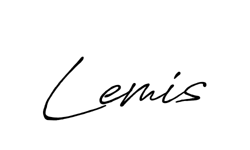 How to make Lemis signature? Antro_Vectra_Bolder is a professional autograph style. Create handwritten signature for Lemis name. Lemis signature style 7 images and pictures png