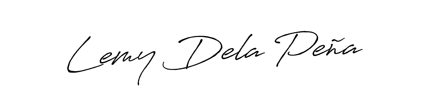 You should practise on your own different ways (Antro_Vectra_Bolder) to write your name (Lemy Dela Peña) in signature. don't let someone else do it for you. Lemy Dela Peña signature style 7 images and pictures png