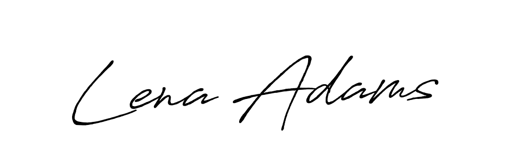 Make a beautiful signature design for name Lena Adams. With this signature (Antro_Vectra_Bolder) style, you can create a handwritten signature for free. Lena Adams signature style 7 images and pictures png