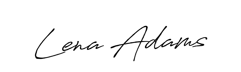 Make a beautiful signature design for name Lena Adams. With this signature (Antro_Vectra_Bolder) style, you can create a handwritten signature for free. Lena Adams signature style 7 images and pictures png