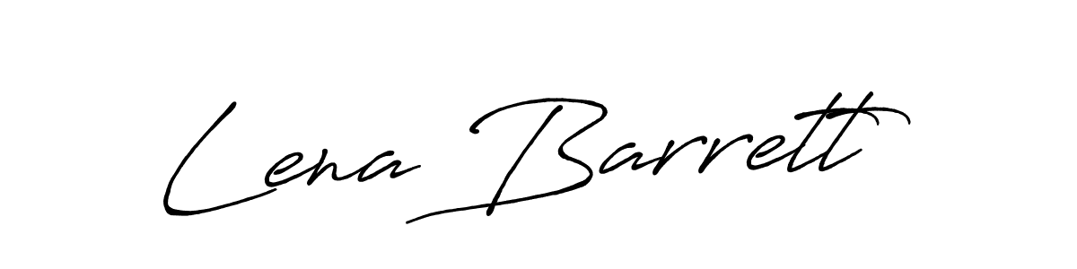 Use a signature maker to create a handwritten signature online. With this signature software, you can design (Antro_Vectra_Bolder) your own signature for name Lena Barrett. Lena Barrett signature style 7 images and pictures png