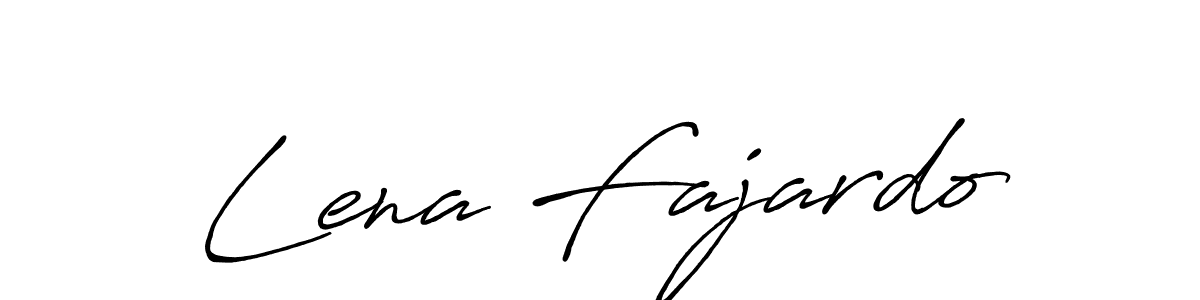 Design your own signature with our free online signature maker. With this signature software, you can create a handwritten (Antro_Vectra_Bolder) signature for name Lena Fajardo. Lena Fajardo signature style 7 images and pictures png