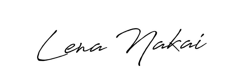 How to make Lena Nakai signature? Antro_Vectra_Bolder is a professional autograph style. Create handwritten signature for Lena Nakai name. Lena Nakai signature style 7 images and pictures png