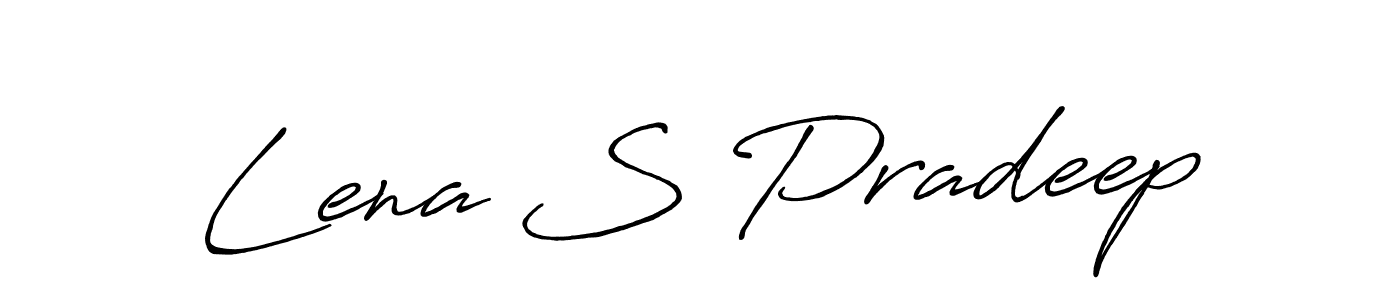 You can use this online signature creator to create a handwritten signature for the name Lena S Pradeep. This is the best online autograph maker. Lena S Pradeep signature style 7 images and pictures png
