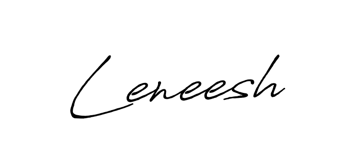 You should practise on your own different ways (Antro_Vectra_Bolder) to write your name (Leneesh) in signature. don't let someone else do it for you. Leneesh signature style 7 images and pictures png