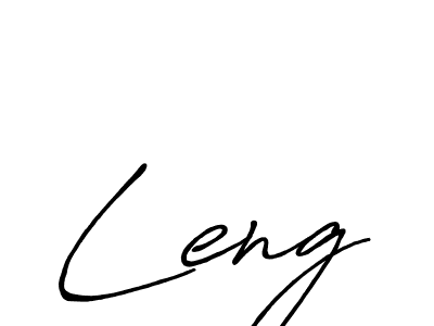 Also we have Leng name is the best signature style. Create professional handwritten signature collection using Antro_Vectra_Bolder autograph style. Leng signature style 7 images and pictures png