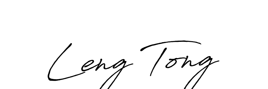 Leng Tong stylish signature style. Best Handwritten Sign (Antro_Vectra_Bolder) for my name. Handwritten Signature Collection Ideas for my name Leng Tong. Leng Tong signature style 7 images and pictures png