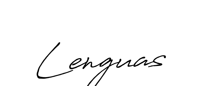 Best and Professional Signature Style for Lenguas. Antro_Vectra_Bolder Best Signature Style Collection. Lenguas signature style 7 images and pictures png