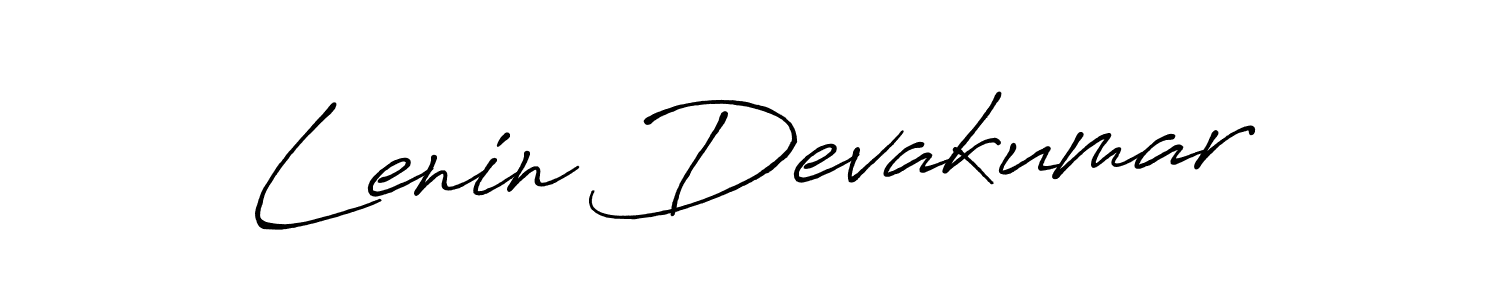 Use a signature maker to create a handwritten signature online. With this signature software, you can design (Antro_Vectra_Bolder) your own signature for name Lenin Devakumar. Lenin Devakumar signature style 7 images and pictures png