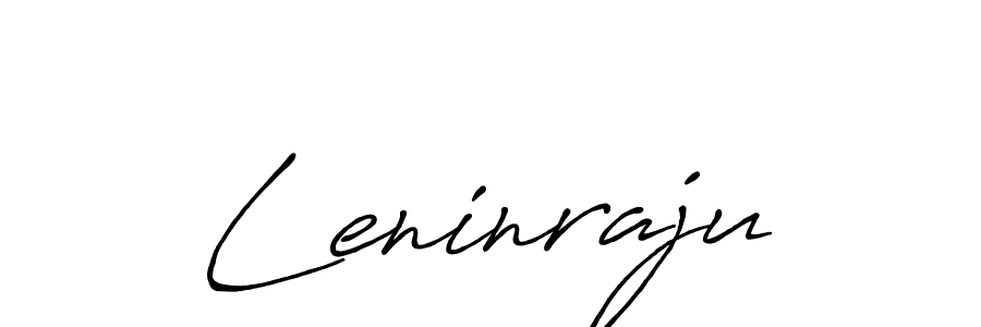 How to make Leninraju name signature. Use Antro_Vectra_Bolder style for creating short signs online. This is the latest handwritten sign. Leninraju signature style 7 images and pictures png