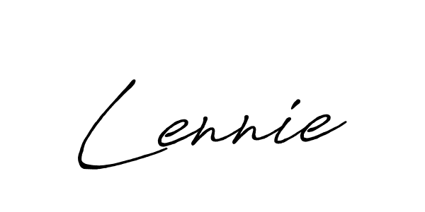 Design your own signature with our free online signature maker. With this signature software, you can create a handwritten (Antro_Vectra_Bolder) signature for name Lennie. Lennie signature style 7 images and pictures png