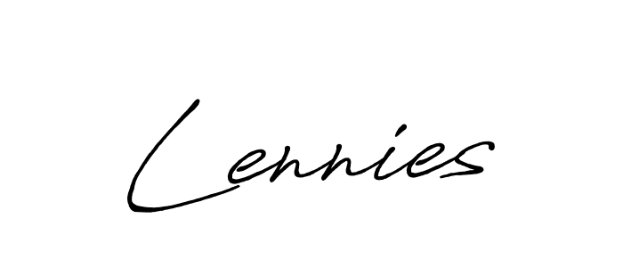 How to make Lennies signature? Antro_Vectra_Bolder is a professional autograph style. Create handwritten signature for Lennies name. Lennies signature style 7 images and pictures png