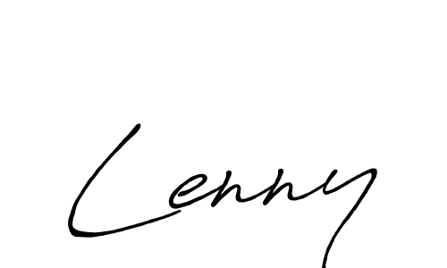 Use a signature maker to create a handwritten signature online. With this signature software, you can design (Antro_Vectra_Bolder) your own signature for name Lenny. Lenny signature style 7 images and pictures png