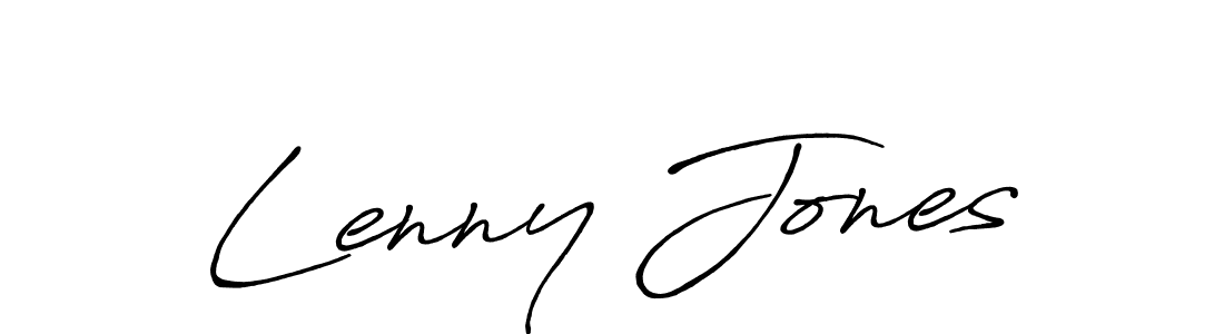 How to make Lenny Jones signature? Antro_Vectra_Bolder is a professional autograph style. Create handwritten signature for Lenny Jones name. Lenny Jones signature style 7 images and pictures png