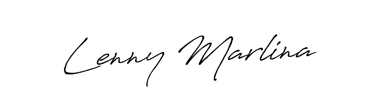 It looks lik you need a new signature style for name Lenny Marlina. Design unique handwritten (Antro_Vectra_Bolder) signature with our free signature maker in just a few clicks. Lenny Marlina signature style 7 images and pictures png