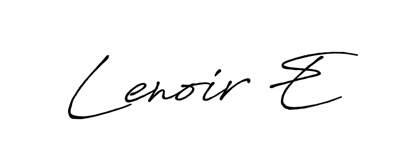 It looks lik you need a new signature style for name Lenoir E. Design unique handwritten (Antro_Vectra_Bolder) signature with our free signature maker in just a few clicks. Lenoir E signature style 7 images and pictures png
