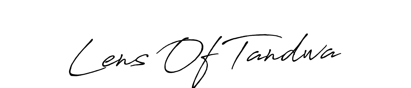 Create a beautiful signature design for name Lens Of Tandwa. With this signature (Antro_Vectra_Bolder) fonts, you can make a handwritten signature for free. Lens Of Tandwa signature style 7 images and pictures png