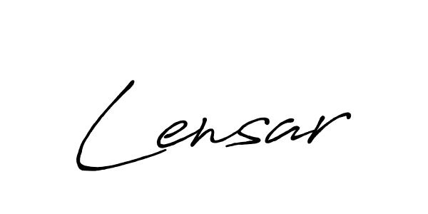 Make a beautiful signature design for name Lensar. With this signature (Antro_Vectra_Bolder) style, you can create a handwritten signature for free. Lensar signature style 7 images and pictures png