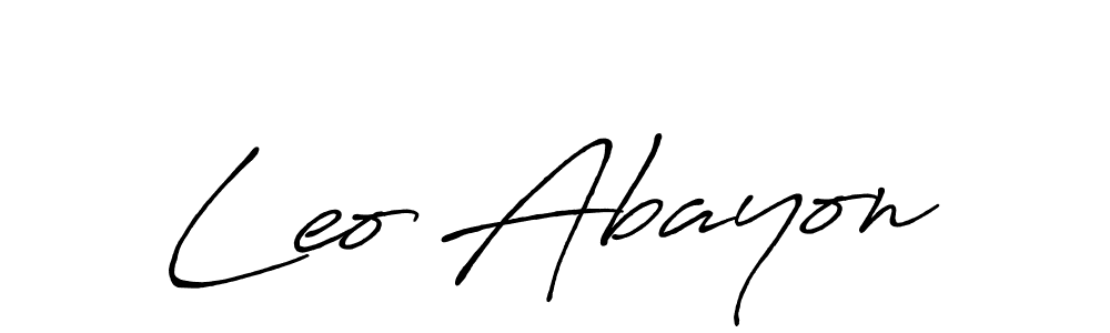 Here are the top 10 professional signature styles for the name Leo Abayon. These are the best autograph styles you can use for your name. Leo Abayon signature style 7 images and pictures png