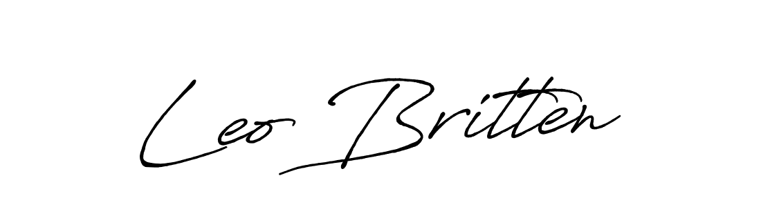 This is the best signature style for the Leo Britten name. Also you like these signature font (Antro_Vectra_Bolder). Mix name signature. Leo Britten signature style 7 images and pictures png