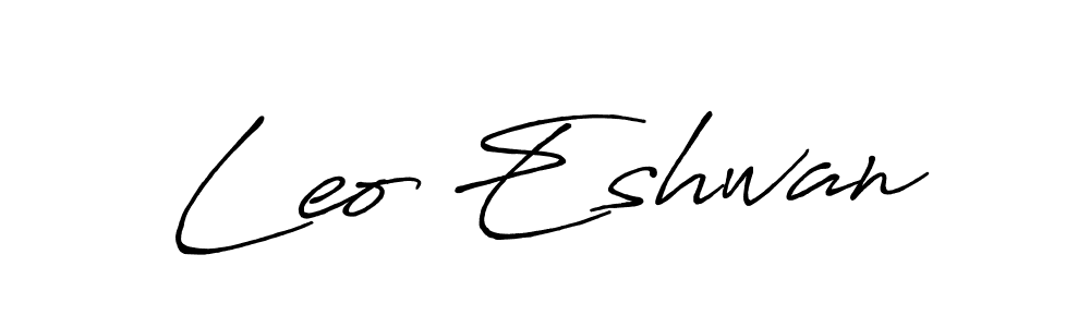 Also we have Leo Eshwan name is the best signature style. Create professional handwritten signature collection using Antro_Vectra_Bolder autograph style. Leo Eshwan signature style 7 images and pictures png