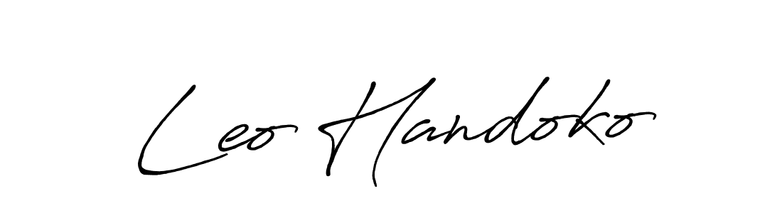 Also we have Leo Handoko name is the best signature style. Create professional handwritten signature collection using Antro_Vectra_Bolder autograph style. Leo Handoko signature style 7 images and pictures png