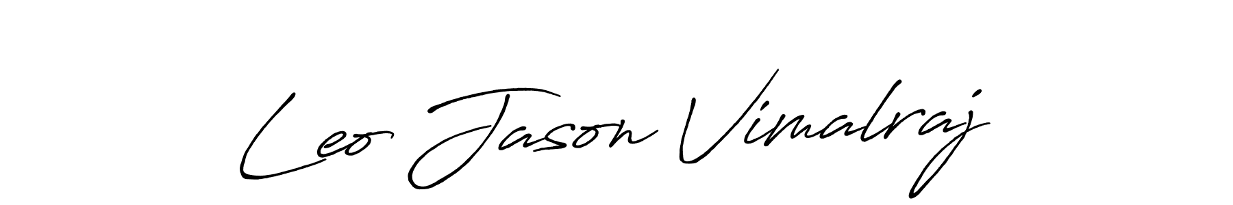 The best way (Antro_Vectra_Bolder) to make a short signature is to pick only two or three words in your name. The name Leo Jason Vimalraj include a total of six letters. For converting this name. Leo Jason Vimalraj signature style 7 images and pictures png