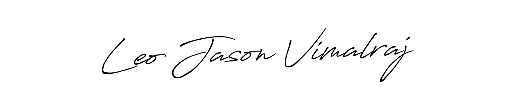 The best way (Antro_Vectra_Bolder) to make a short signature is to pick only two or three words in your name. The name Leo Jason Vimalraj include a total of six letters. For converting this name. Leo Jason Vimalraj signature style 7 images and pictures png