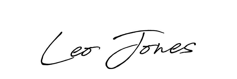You should practise on your own different ways (Antro_Vectra_Bolder) to write your name (Leo Jones) in signature. don't let someone else do it for you. Leo Jones signature style 7 images and pictures png
