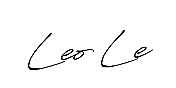 You should practise on your own different ways (Antro_Vectra_Bolder) to write your name (Leo Le) in signature. don't let someone else do it for you. Leo Le signature style 7 images and pictures png