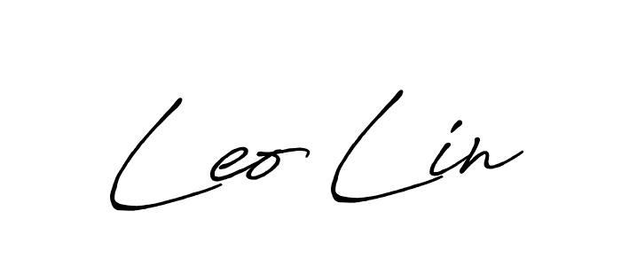 The best way (Antro_Vectra_Bolder) to make a short signature is to pick only two or three words in your name. The name Leo Lin include a total of six letters. For converting this name. Leo Lin signature style 7 images and pictures png