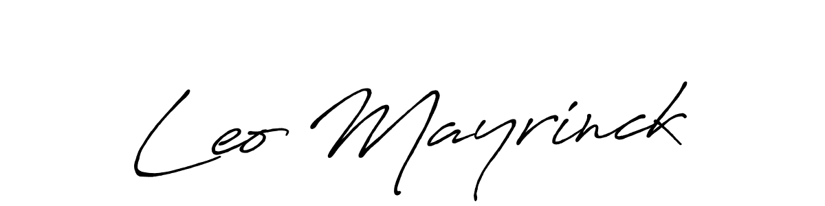 Also You can easily find your signature by using the search form. We will create Leo Mayrinck name handwritten signature images for you free of cost using Antro_Vectra_Bolder sign style. Leo Mayrinck signature style 7 images and pictures png