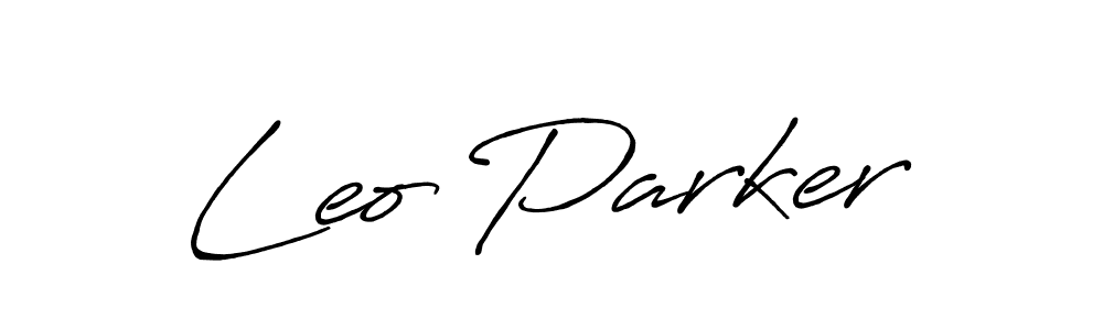 How to make Leo Parker signature? Antro_Vectra_Bolder is a professional autograph style. Create handwritten signature for Leo Parker name. Leo Parker signature style 7 images and pictures png